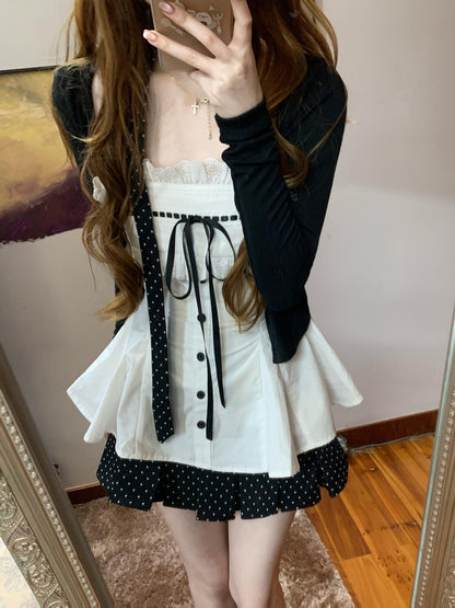 Lace Camisole & Cardigan Set TK0411