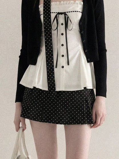 Lace Camisole & Cardigan Set TK0411