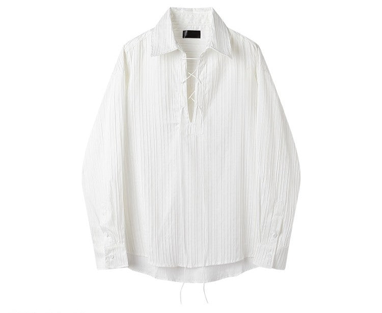 Baroque Drawstring Shirt TK0455