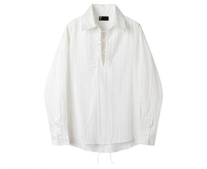 Baroque Drawstring Shirt TK0455