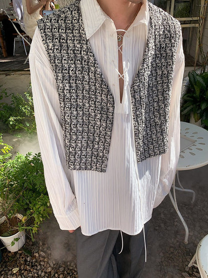 Baroque Drawstring Shirt TK0455