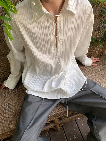 Baroque Drawstring Shirt TK0455