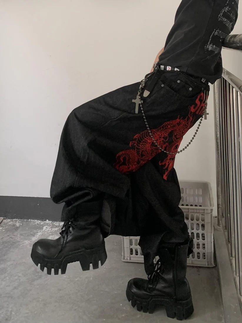 2-Way Embroidered Street Jeans TK0555