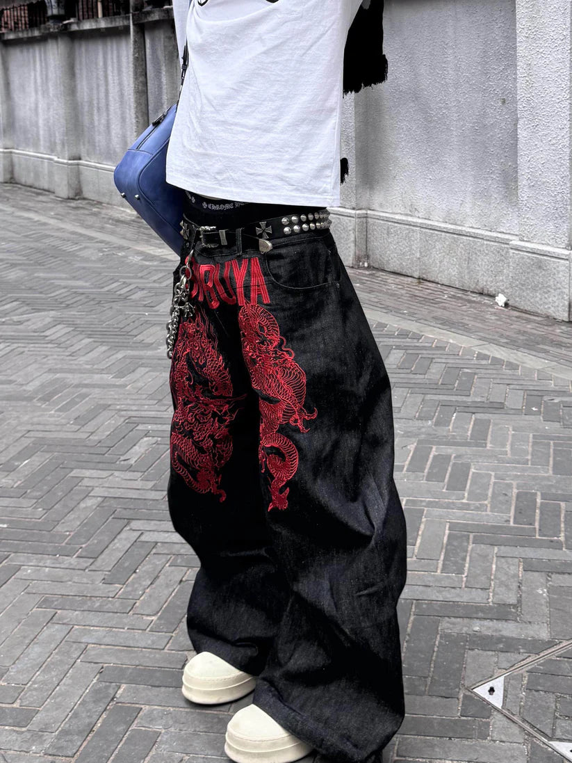 2-Way Embroidered Street Jeans TK0555