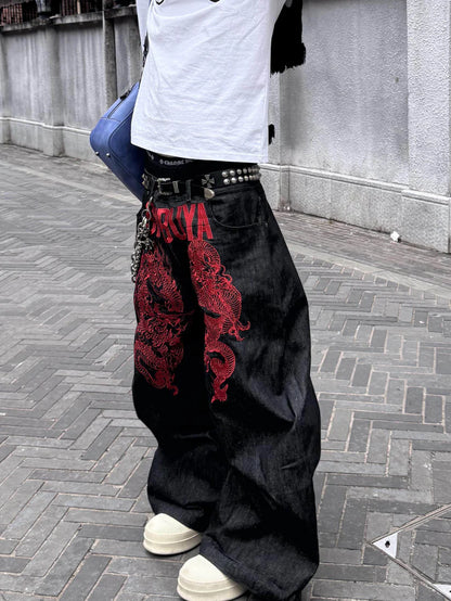 2-Way Embroidered Street Jeans TK0555